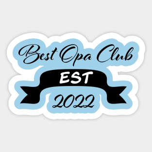 Best Opa club Sticker